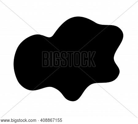 Fluid Liquid Random Organic Shapes Vector Isolated On White Background