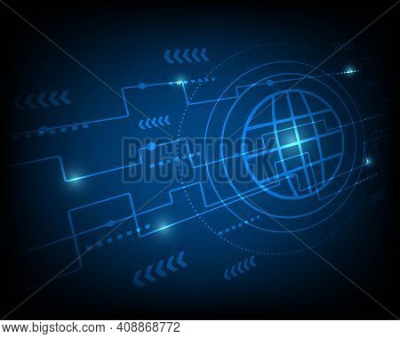 Internet Technology Background Abstract Background Blue Light Backgrounds