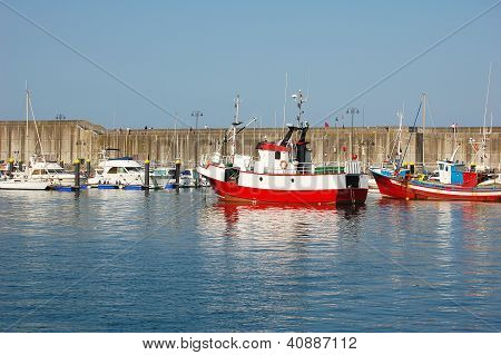 Barche da pesca nel porto