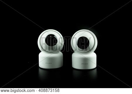 Samut Prakan, Thailand - February 19, 2021 : The Smart Home Security Camera Xiaomi Imilab C20, New P