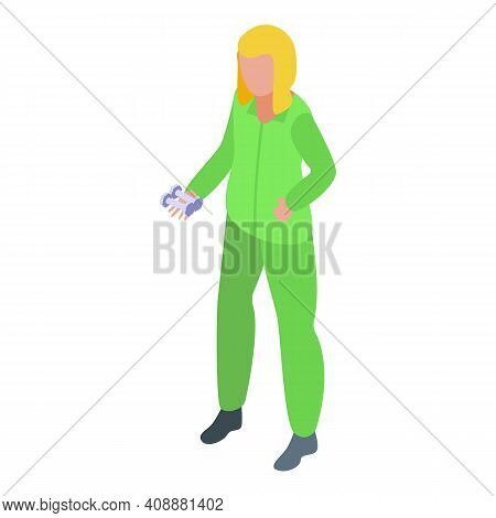 Physical Therapist Treatment Icon. Isometric Of Physical Therapist Treatment Vector Icon For Web Des