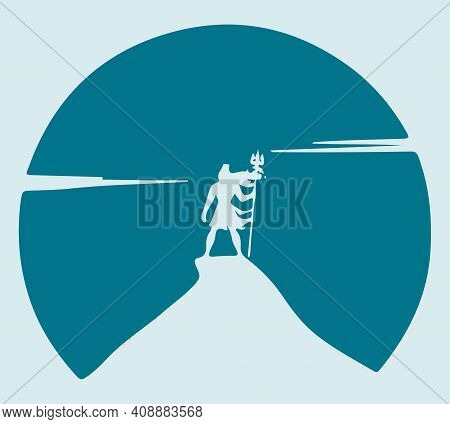 Sketch Of Indian Famous And Powerful God Lord Shiva And His Symbols Outline, Silhouette Editable Ill