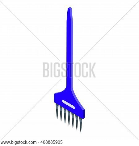 Brush Paint Hair Icon. Isometric Of Brush Paint Hair Vector Icon For Web Design Isolated On White Ba