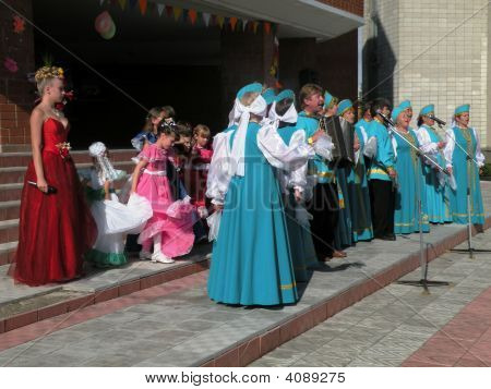 Ruské národní sbor City Kalachinsk Closeup