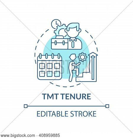 Tmt Tenure Concept Icon. Top Management Team Analysis Criteria. Previous Working Experience. Working