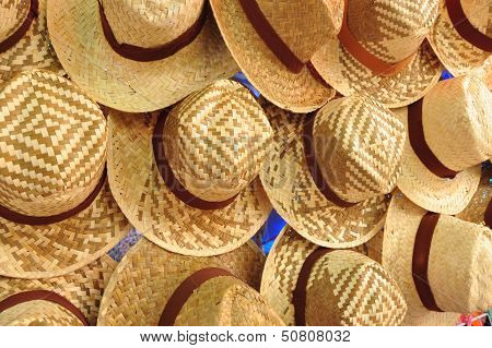 Many Wicker Hats