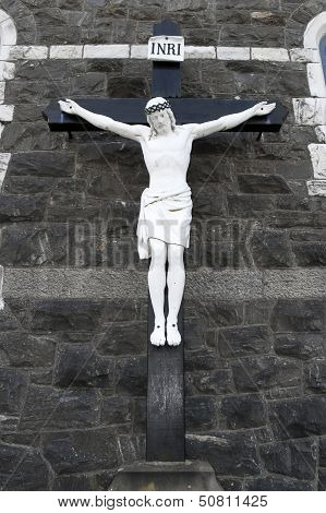 Cross Of The Crucifiction On A Wall