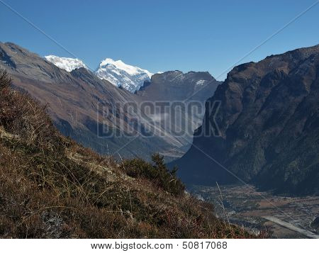Runway And Mountains In Humde