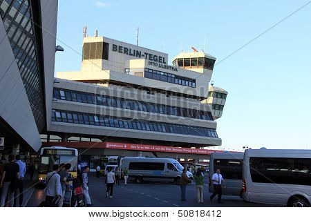 Berlin - August 26:  Tegel International Airport On August 26, 2013 In Berlin, Germany One Of The Be