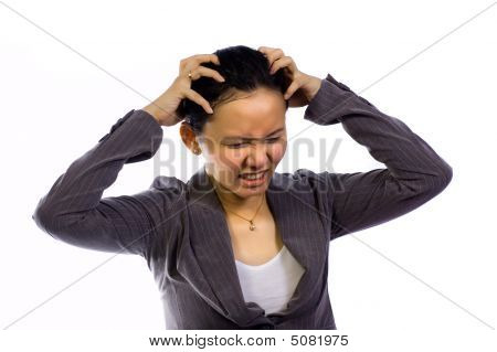 Stress femme asiatique