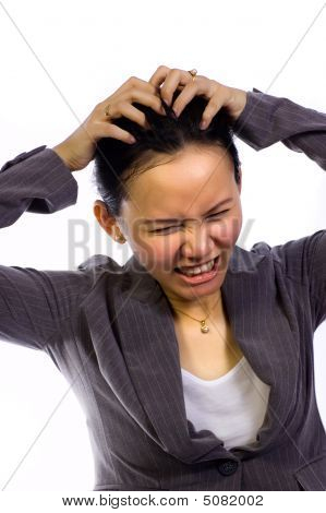 Stress femme asiatique