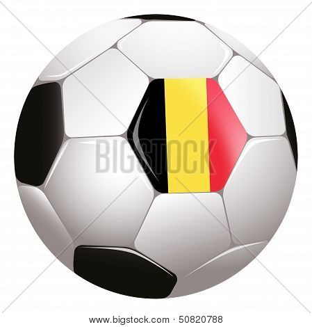 Soccerball with country flag