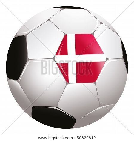 Soccerball with country flag