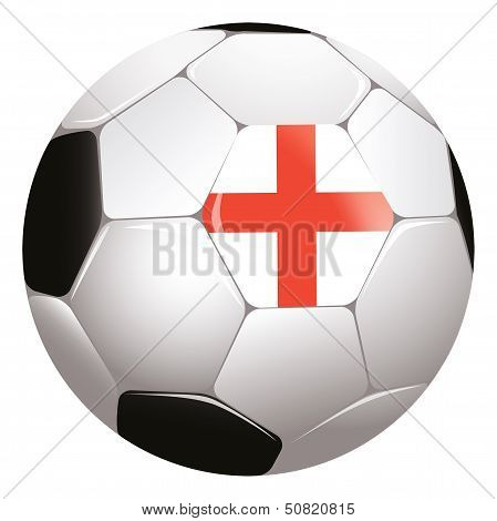 Soccerball with country flag