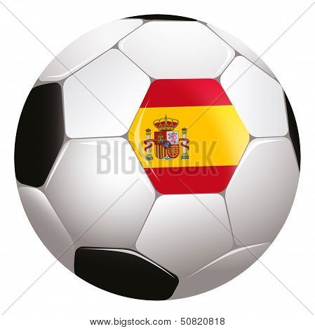 Soccerball with country flag