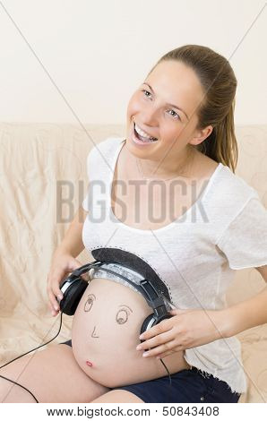 Pregnant Woman Relaxing