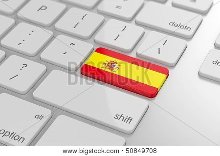 Spanish Flag Button