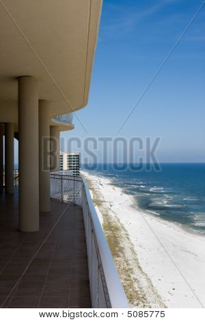 Strand udsigt fra balkon