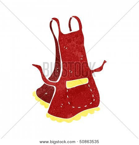 retro cartoon apron