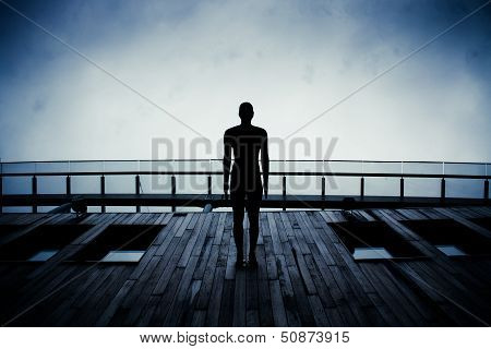 Man  Against the wall