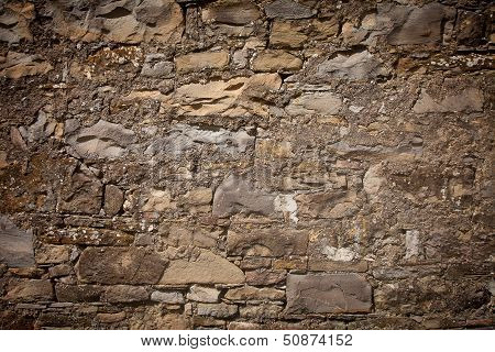 Ancient Stone Wall Texture Wil Mold