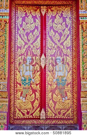 Detail Of Temple's Door.
