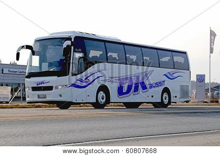 Volvo Coach Bus On The Road