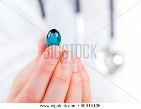 Blue Gel Capsule