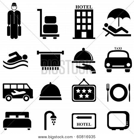 Hotel And Hospitality Icons
