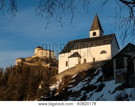 Tarasp Castle And Church