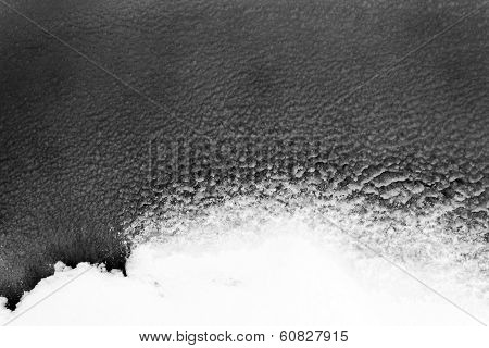 Frost Water Close Up