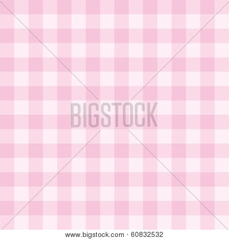 Seamless pink plaid vector background - checkered pattern or grid texture