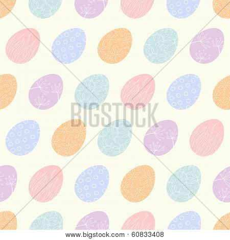 Easter egg seamless vector pattern