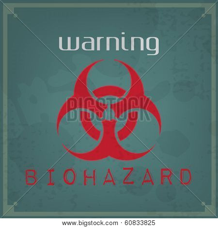 Warning Vintage Background