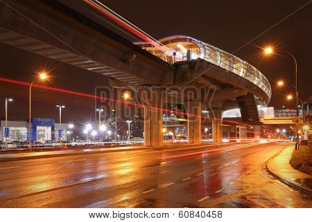 Brentwood Station Night, Burnaby, British Columbia
