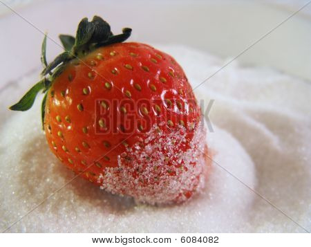 Erdbeeren Zucker