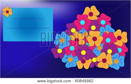 Floral greeting card