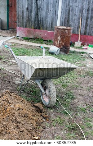 Wheelbarrow With Sand