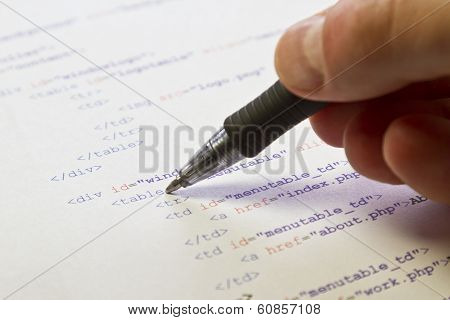 Pointing on HTML Code