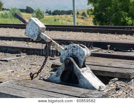 Points Level On Railway Track New Zealand
