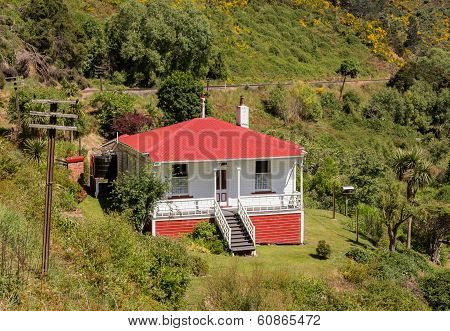Railway Track Up Taieri Gorge New Zealand