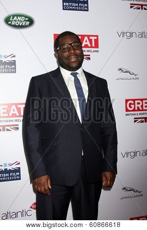LOS ANGELES - FEB 28:  Steve McQueen at the 2014 GREAT British Oscar Reception at The British Residence on February 28, 2014 in Los Angeles, CA