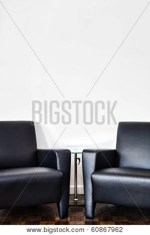 Modern Interior Room And White Wall