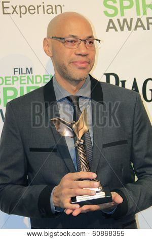 LOS ANGELES - MAR 1:  John Ridley at the Film Independent Spirit Awards at Tent on the Beach on March 1, 2014 in Santa Monica, CA
