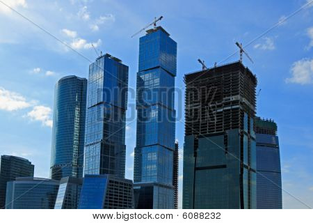 Moskva byen skyskrabere Under Conctruction