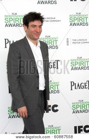 LOS ANGELES - MAR 1:  Josh Radnor at the Film Independent Spirit Awards at Tent on the Beach on March 1, 2014 in Santa Monica, CA