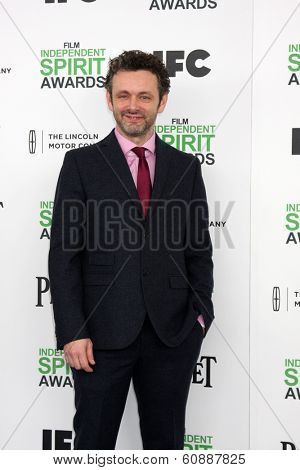 LOS ANGELES - MAR 1:  Michael Sheen at the Film Independent Spirit Awards at Tent on the Beach on March 1, 2014 in Santa Monica, CA