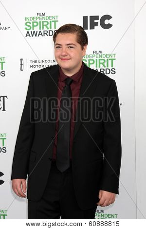 LOS ANGELES - MAR 1:  Michael Gandolfini at the Film Independent Spirit Awards at Tent on the Beach on March 1, 2014 in Santa Monica, CA