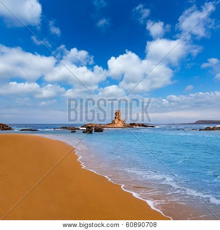 Cala Pregonda in Menorca at Balearic islands es Mercadal