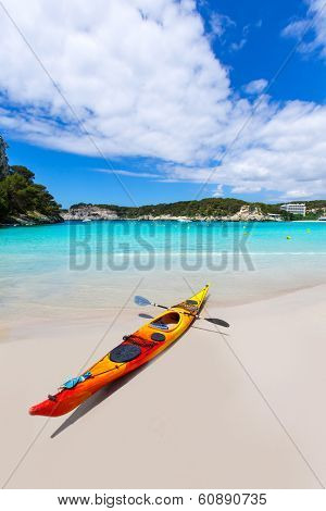 Menorca Cala Galdana Beach in Ciutadella at Balearic islands